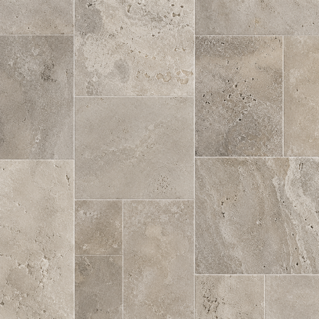 Natural stone tile mosaic flooring sample