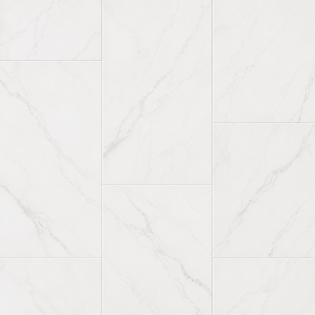 White porcelain tile sample